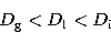 \begin{displaymath}
D_{\rm g}<D_{\rm l}<D_{\rm i}\end{displaymath}