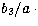 $b_3/a\, \cdot$