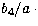 $b_4/a\, \cdot$