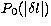 $P_0(\vert\delta l\vert)$