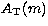 $A_{\rm T}(m)$
