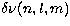 $\delta\nu(n,l,m)$