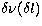 $\delta\nu(\delta l)$