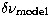$\delta\nu_{\rm model}$