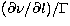 $ (\partial\nu/\partial l)/\Gamma$