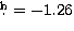 $\hbox{$.\!\!^{\rm h}$}=-1.26$