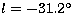 $l=-31.2\mbox{$^{\circ}$}$