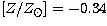 $\mbox{$[Z/Z_{\odot}]$}=-0.34$