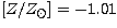 $\mbox{$[Z/Z_{\odot}]$}=-1.01$
