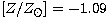 $\mbox{$[Z/Z_{\odot}]$}=-1.09$