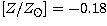 $\mbox{$[Z/Z_{\odot}]$}=-0.18$