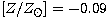 $\mbox{$[Z/Z_{\odot}]$}=-0.09$