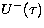 $U^-(\tau)$