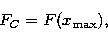 \begin{displaymath}
F_C = F(x_{\rm max}),\end{displaymath}
