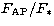 $F_{\rm AP} / F_*$