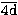 $\overline{\mbox {4d}}$