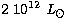 $\rm 2\;10^{12}\ {\it L}_{\odot}$