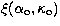 $\xi(\alpha_{\rm o}, \kappa_{\rm o})$