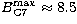 $B_{\rm C7}^{\rm max} \approx 8.5$