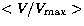 $<V/V_{\rm max}\gt$