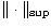 $\Vert\cdot\Vert _{\rm sup}$