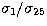 $\sigma_1/\sigma_{25}$