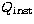 $Q_\mathrm{inst}$
