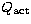 $Q_\mathrm{act}$