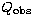 $Q_\mathrm{obs}$