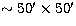 $\sim50\hbox{$^\prime$}\times50\hbox{$^\prime$}$