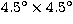 $4.5\hbox{$^\circ$}\times
4.5\hbox{$^\circ$}$