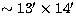 $\sim13\hbox{$^\prime$}\times14\hbox{$^\prime$}$