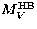$M_{ V}^{\rm HB}$