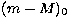$(m-M)_{\rm 0}$