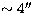 $\sim4^{\prime\prime}$