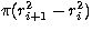 $\pi(r^2_{i+1}-r^2_i)$