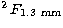 $^2\,F_{\rm 1.3~mm}$