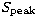 ${ S}_{\rm peak}$