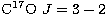 ${\rm C}^{17}\hbox{O }
J=3-2$
