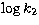 $\log k_2$