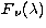 $F{_\nu}(\lambda)$