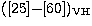 $([25]{-}[60])\rm_{VH}$