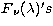 $ F{_\nu}(\lambda)'s $
