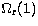 $\Omega_{\rm r}(1)$