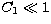 $C_{1}\ll 1$