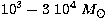 $10^3-3\ 10^{4}~M_\odot$
