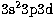 $\rm 3s^23p3d$