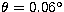 $\theta=0.06\hbox{$^\circ$}$