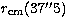 $r_{\rm
cm}(37''5)$