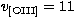 $v_{\rm [OIII]} = 11$
